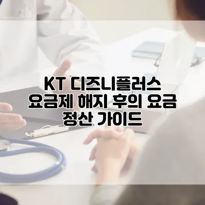 KT 디즈니플러스 요금제 해지 후의 요금 정산 가이드